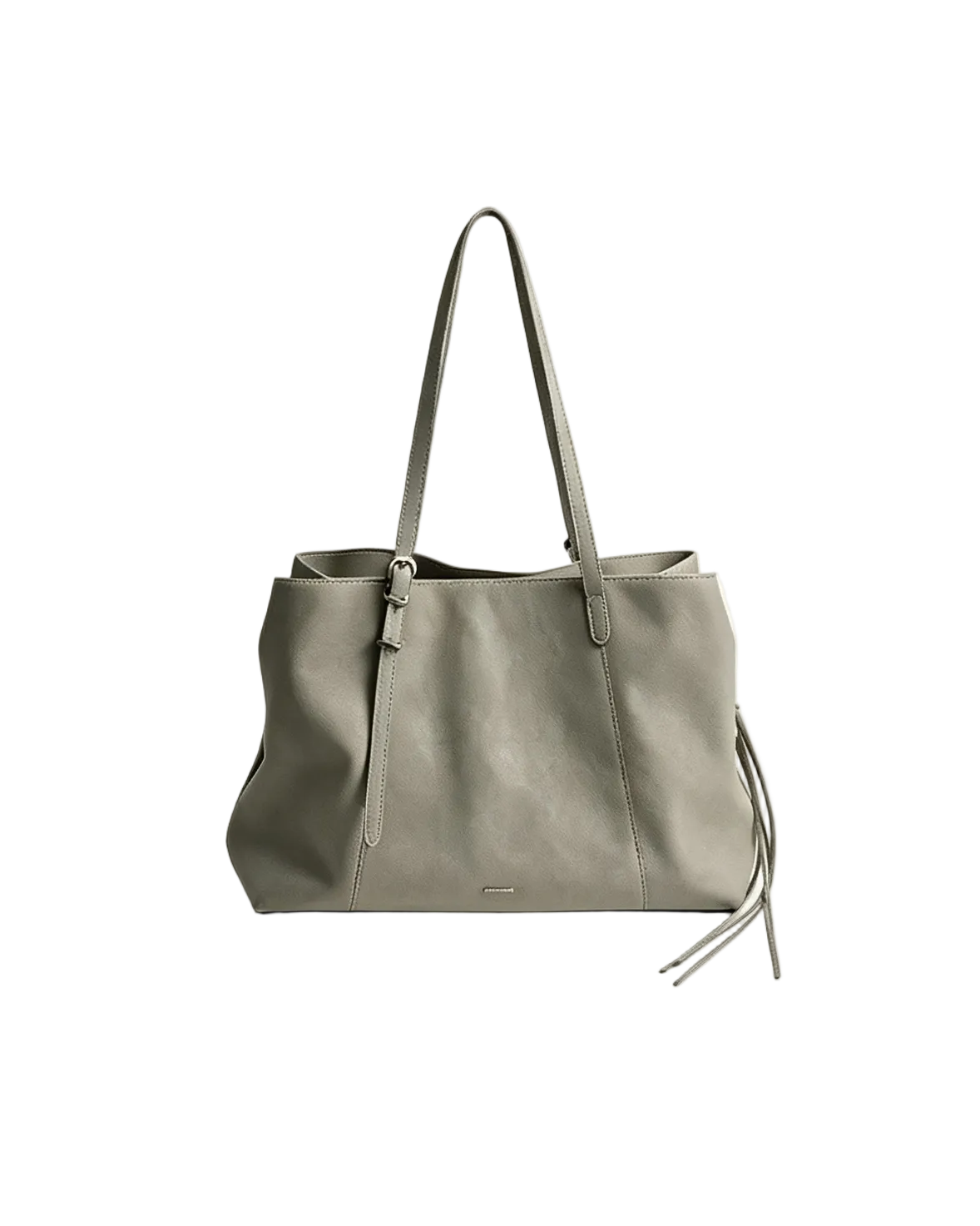 Gray Mercer leather work tote in large size