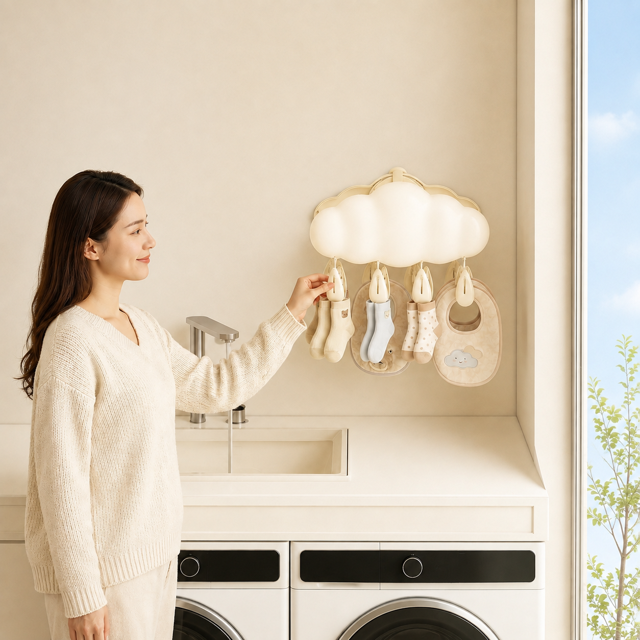 Cloudy Foldable Drying Rack