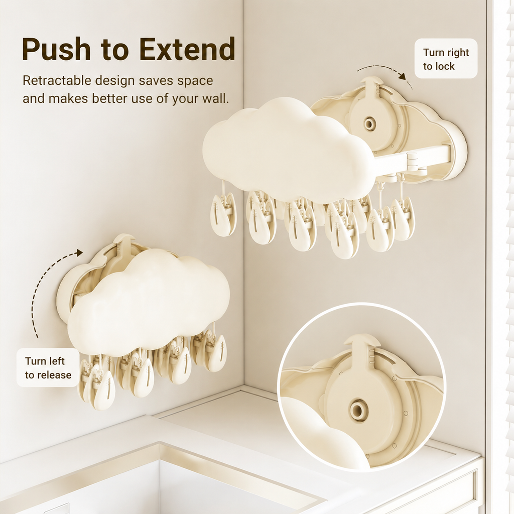 Cloudy Foldable Drying Rack