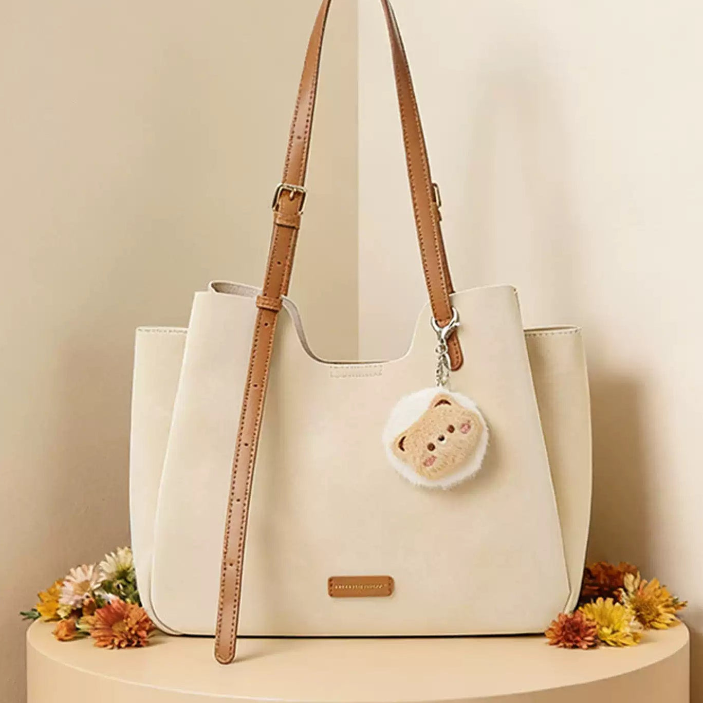 Large Capacity Multi-Pocket Tote Bag, Casual Shoulder & Crossbody Handbag
